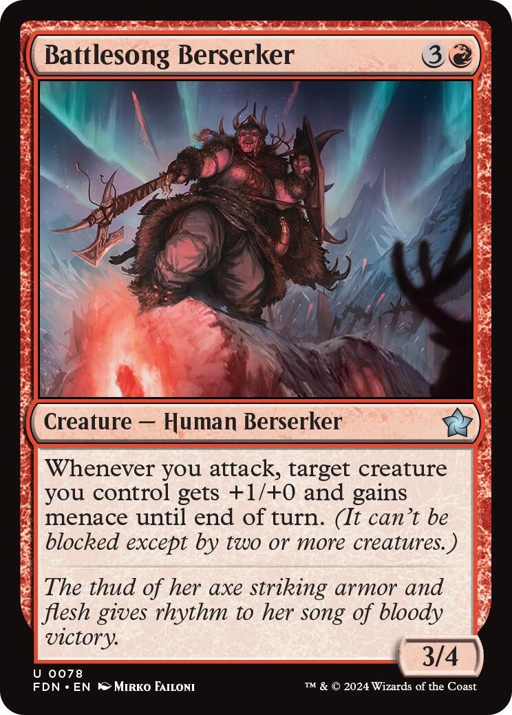 Battlesong Berserker (78) (FDN)