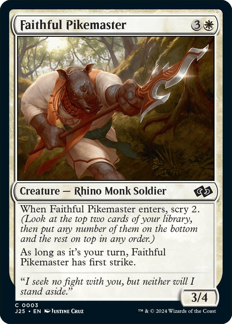 Faithful Pikemaster (3) (J25)