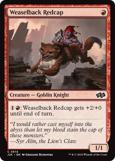 Weaselback Redcap (614) (J25)
