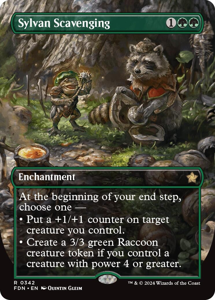 Sylvan Scavenging (Borderless) (342) (FDN)