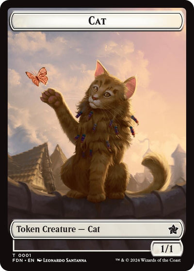 Cat (0001) // Cat (0002) Doubled-Sided Token (1 // 2) (FDN)