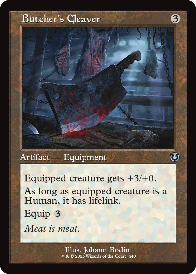 Butcher's Cleaver (Retro Frame) (440) (INR)