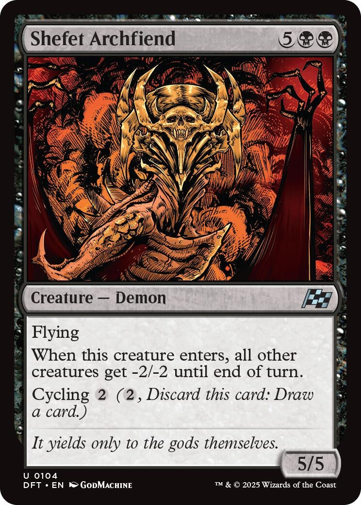 Shefet Archfiend (104) (DFT)