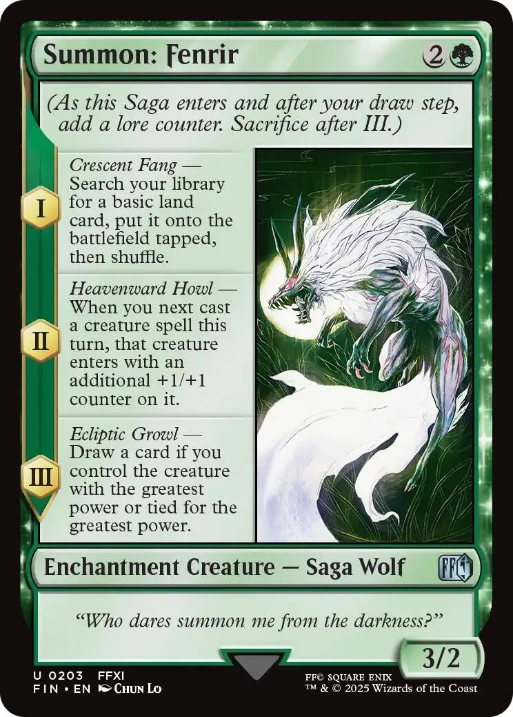Summon: Fenrir (203) (FIN)