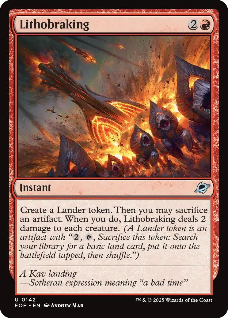 Lithobraking (142) (EOE)