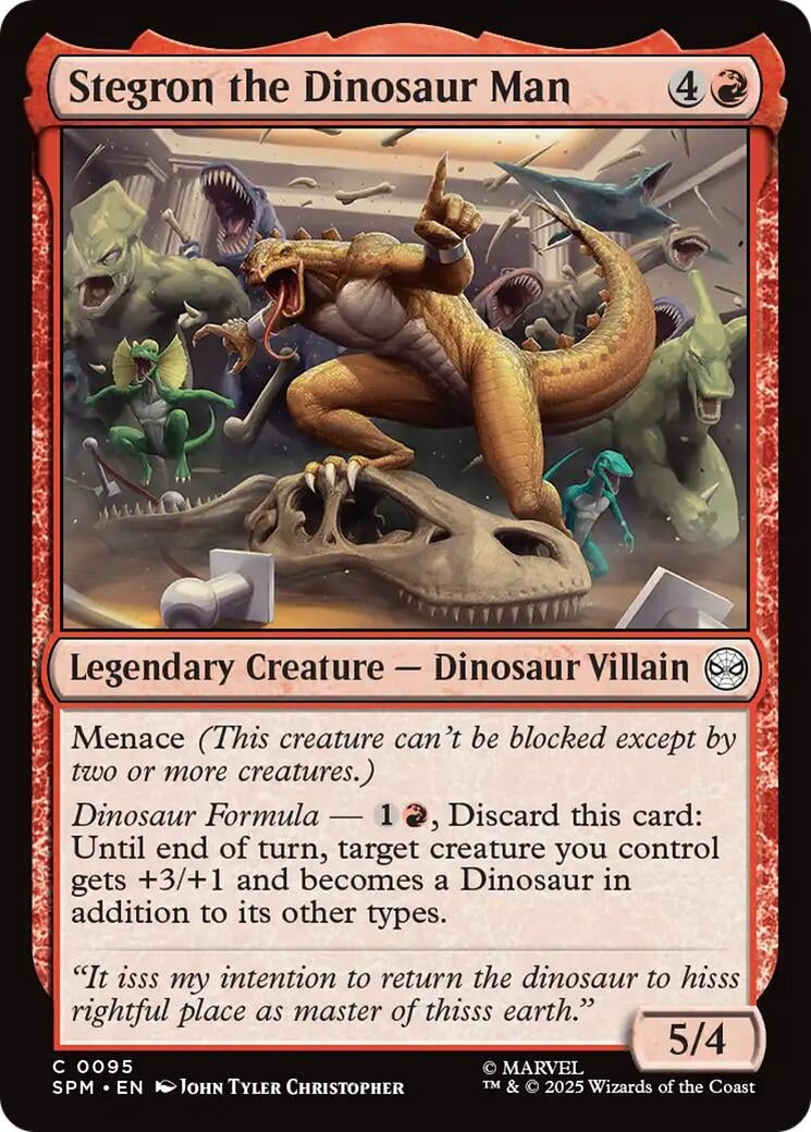 Stegron the Dinosaur Man (95) (SPM)