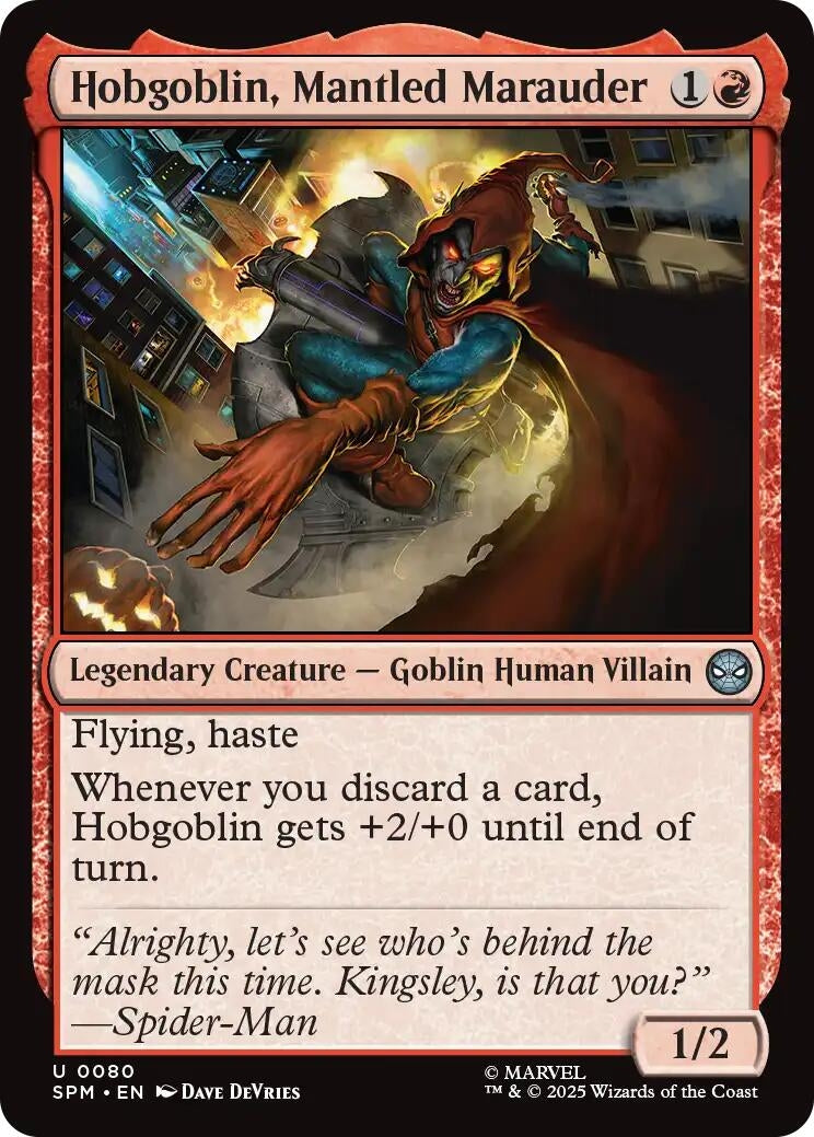 Hobgoblin, Mantled Marauder (80) (SPM)