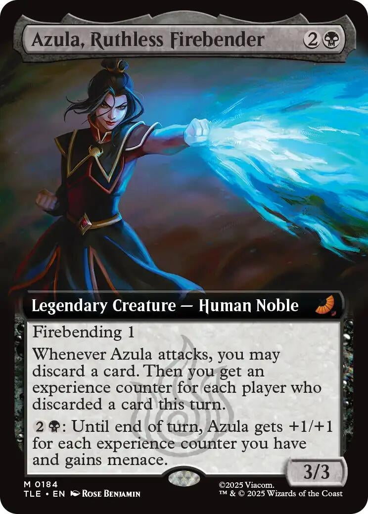 Azula, Ruthless Firebender (Extended Art) (184) (TLE)