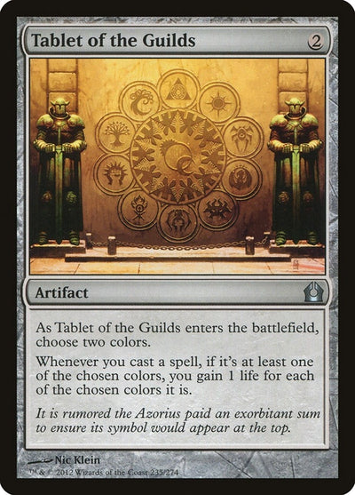 Tablet of the Guilds (235) (RTR)