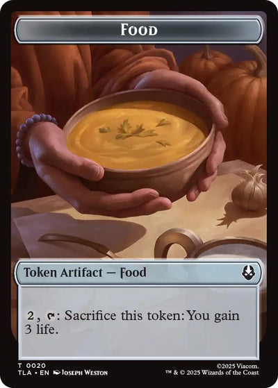 Food (0020) // Ally (0007) Double-Sided Token (20 // 7) (TLA)