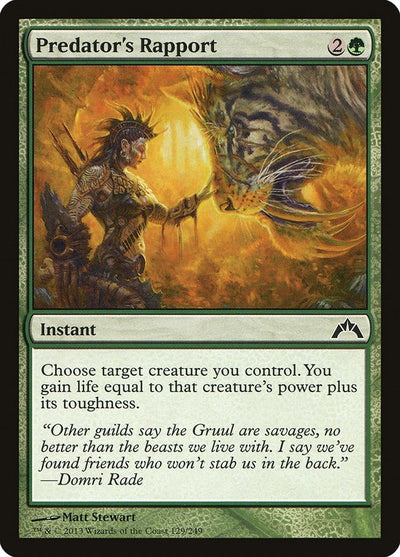 Predator's Rapport (129) (GTC)