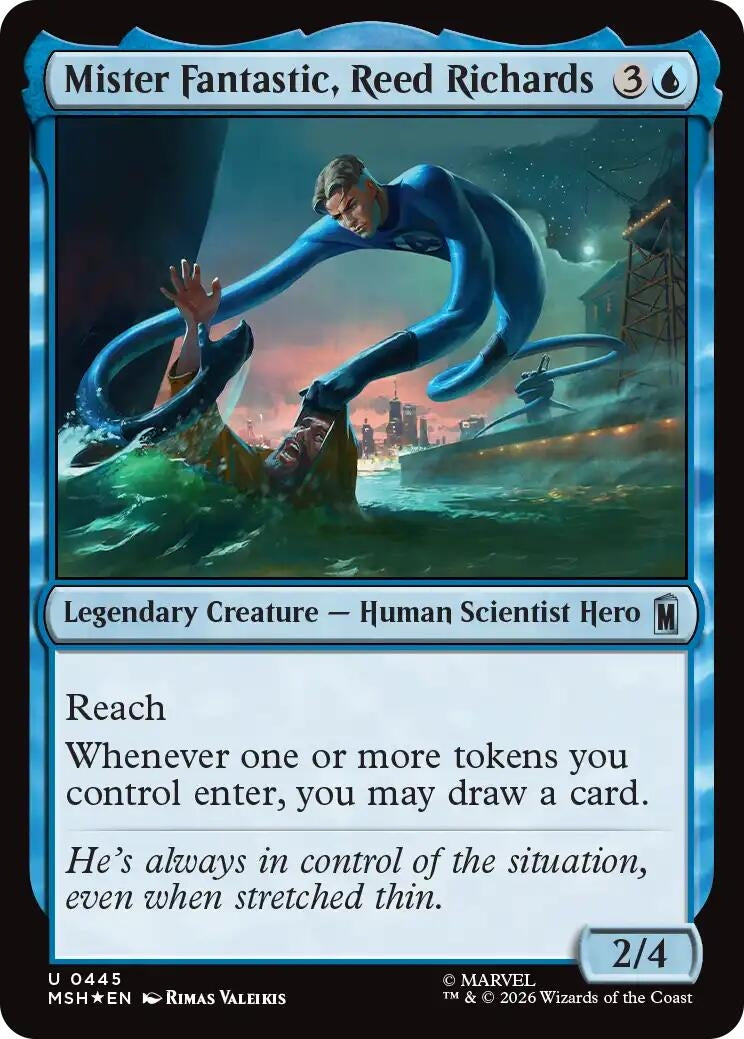 Mister Fantastic, Reed Richards (Surge Foil) (445) (MSH)