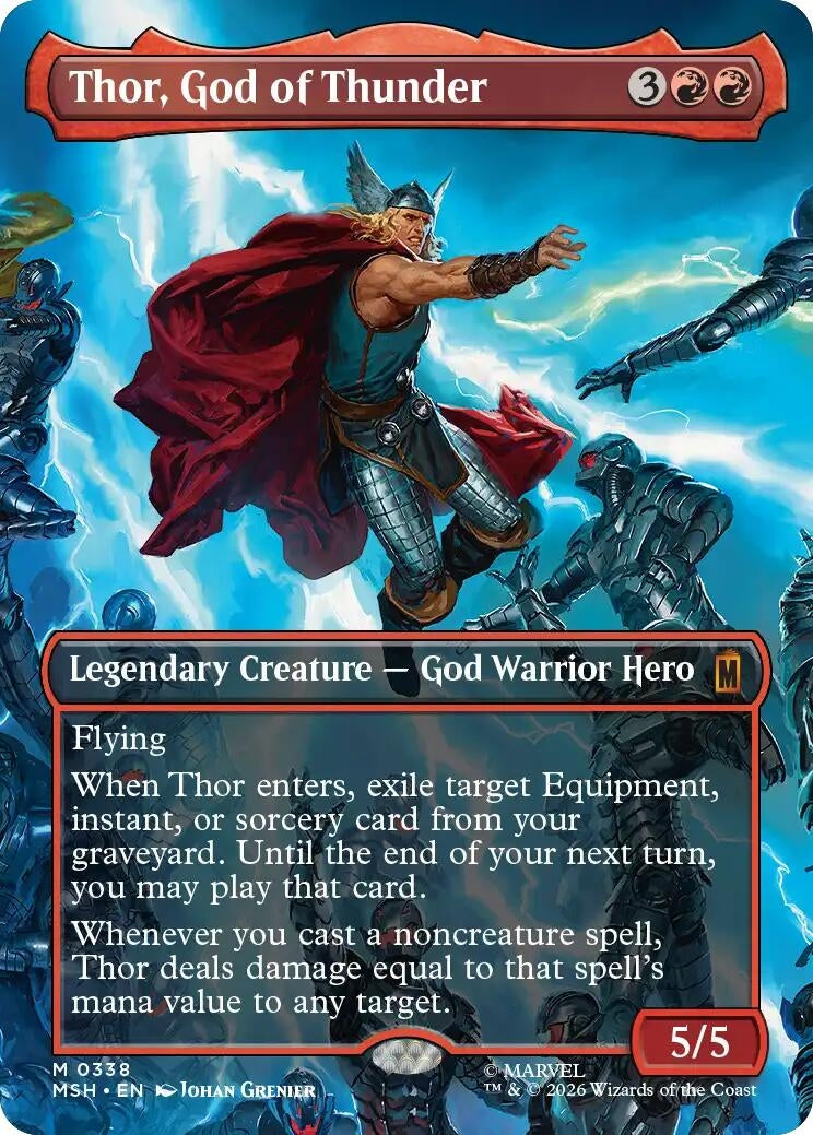 Thor, God of Thunder (Borderless) (0338) (338) (MSH)