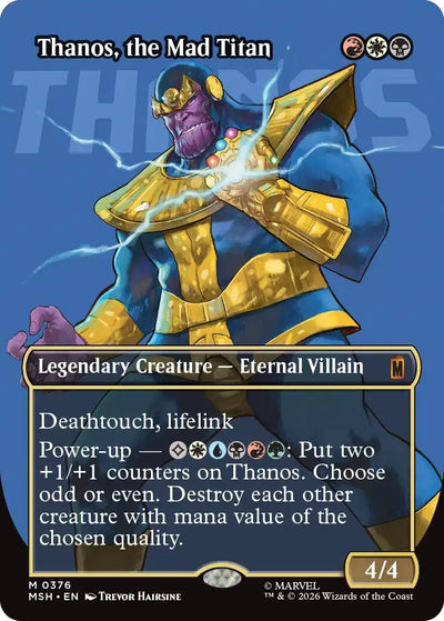 Thanos, the Mad Titan (Borderless) (0376) (376) (MSH)
