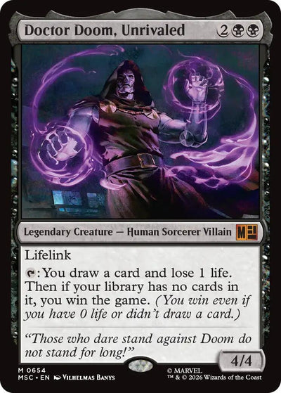 Doctor Doom, Unrivaled (654) (MSC)