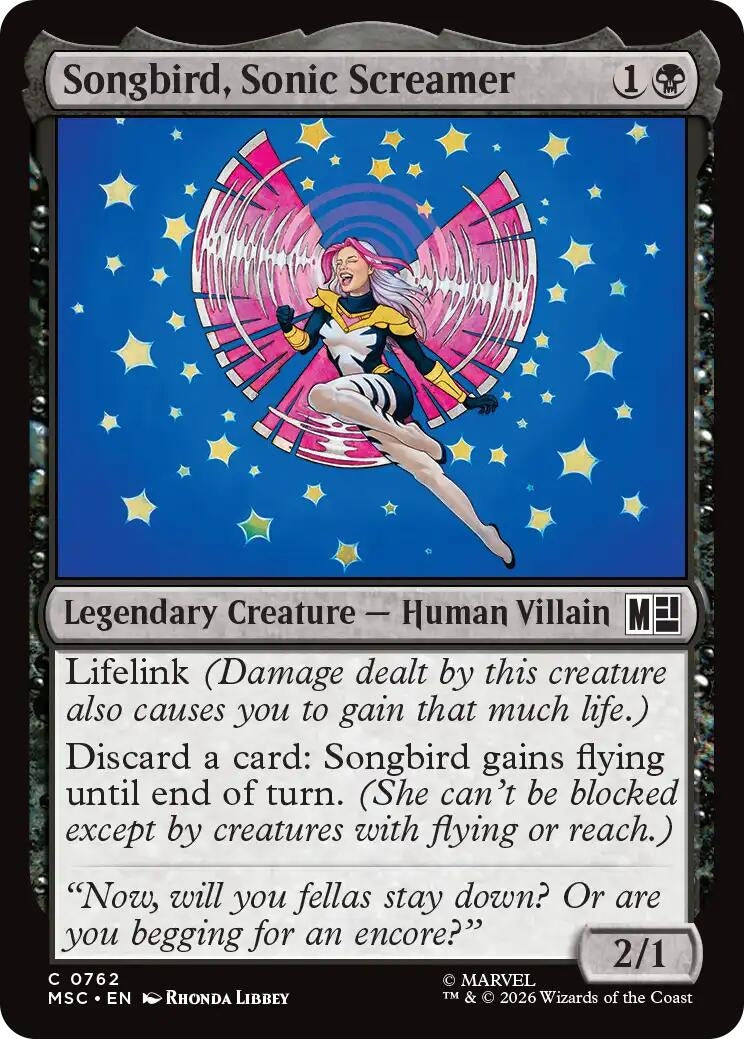 Songbird, Sonic Screamer (762) (MSC)