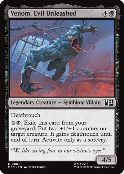 Venom, Evil Unleashed (800) (MSC)