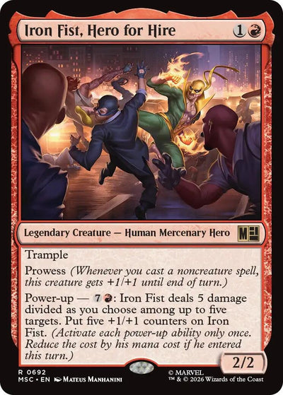Iron Fist, Hero for Hire (692) (MSC)