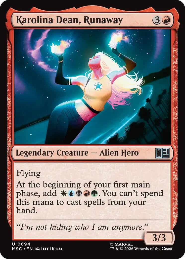 Karolina Dean, Runaway (694) (MSC)