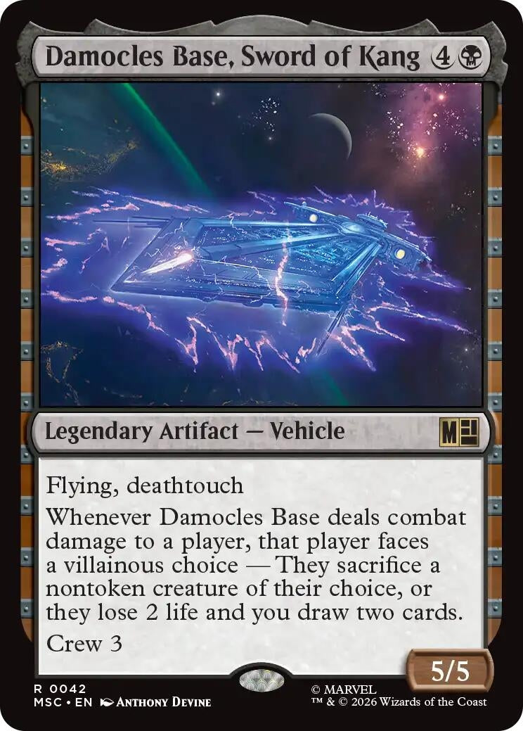 Damocles Base, Sword of Kang (42) (MSC)