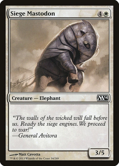 Siege Mastodon (34) (M14)