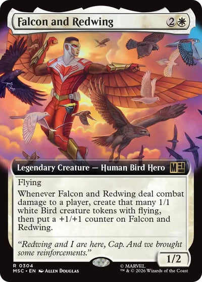Falcon and Redwing (Extended Art) (304) (MSC)