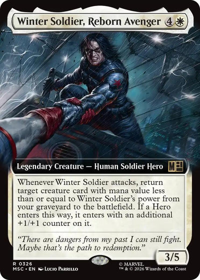 Winter Soldier, Reborn Avenger (Extended Art) (326) (MSC)