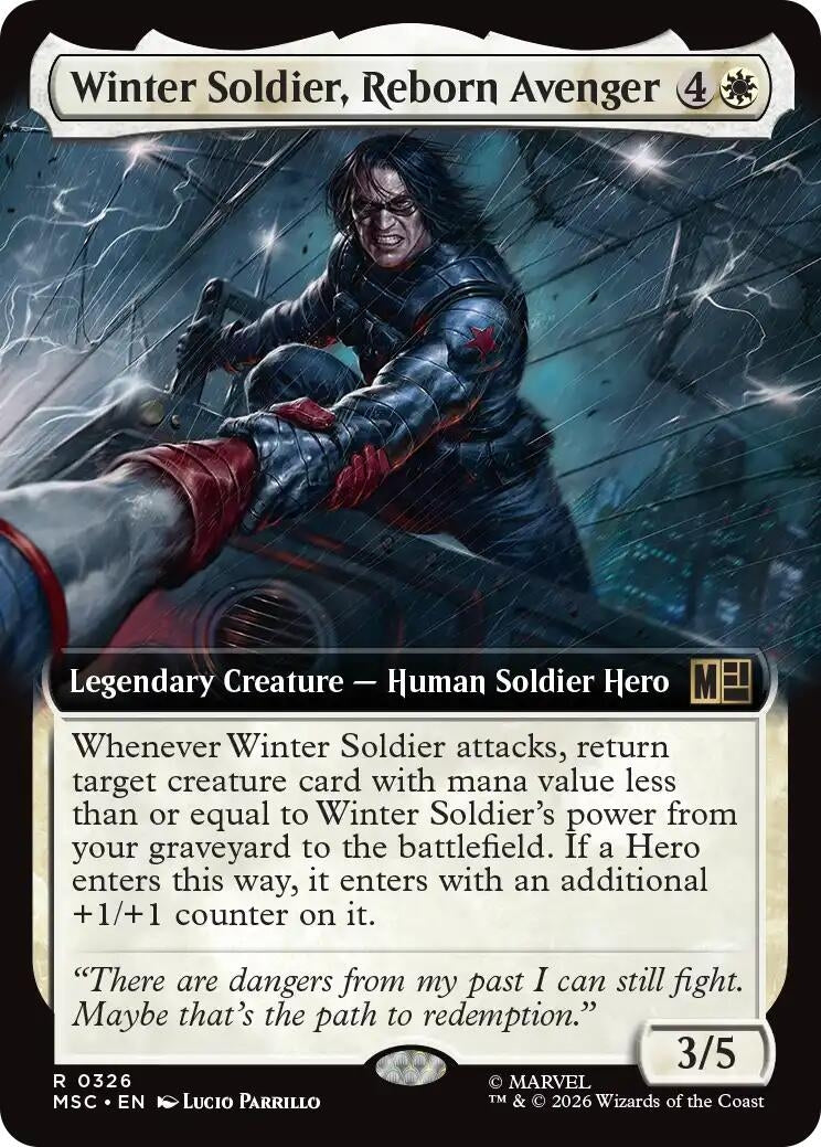 Winter Soldier, Reborn Avenger (Extended Art) (326) (MSC)