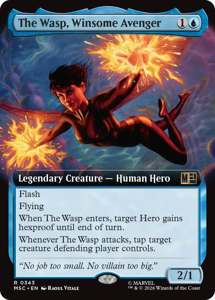 The Wasp, Winsome Avenger (Extended Art) (343) (MSC)