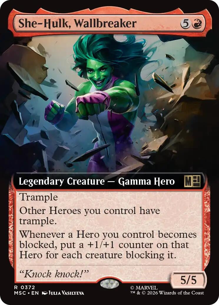 She-Hulk, Wallbreaker (Extended Art) (372) (MSC)