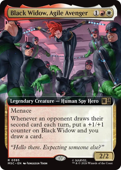 Black Widow, Agile Avenger (Extended Art) (395) (MSC)