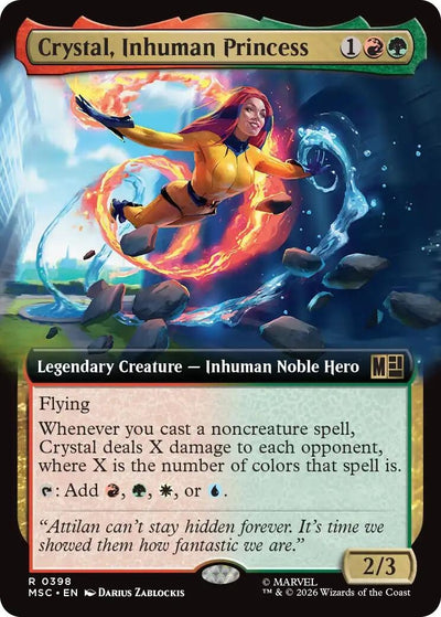 Crystal, Inhuman Princess (Extended Art) (398) (MSC)
