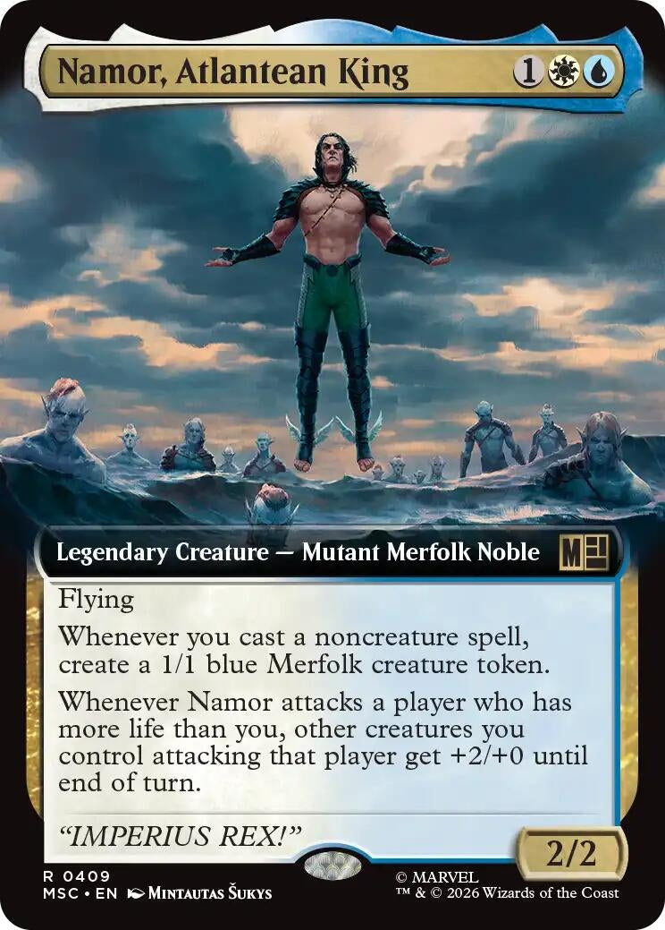 Namor, Atlantean King (Extended Art) (409) (MSC)