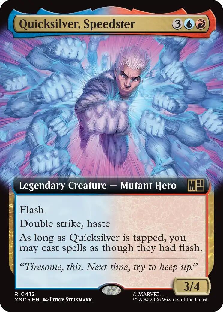 Quicksilver, Speedster (Extended Art) (412) (MSC)