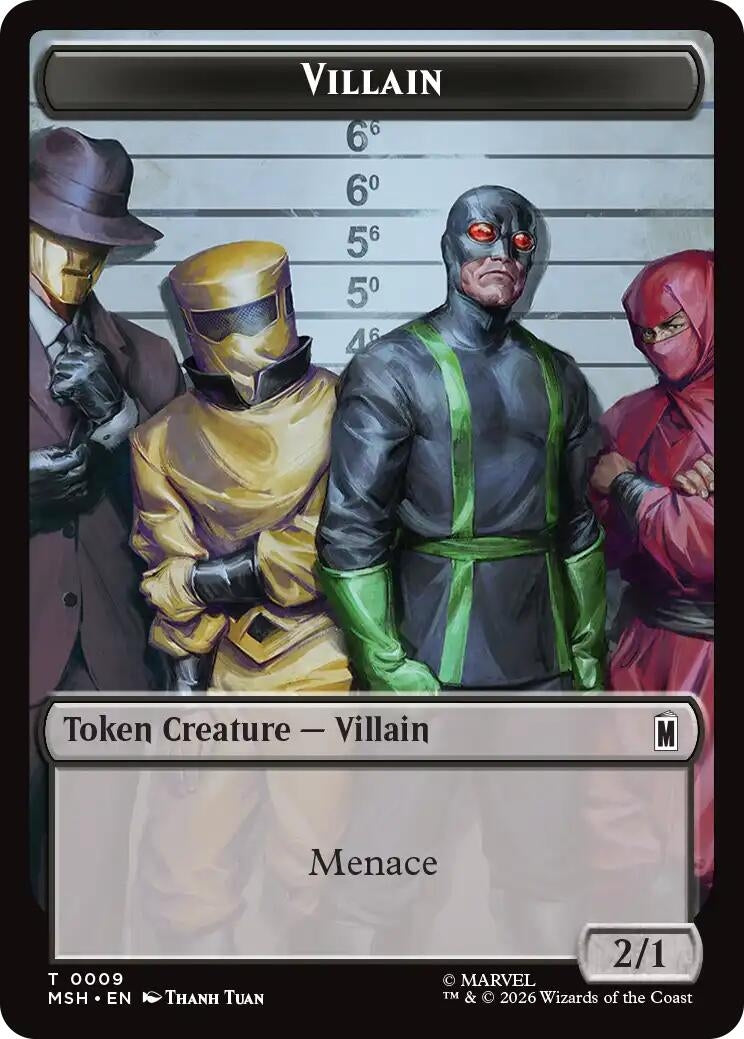 Villain // Robot Villain Double-Sided Token (009//020) (009/020) (MSH)