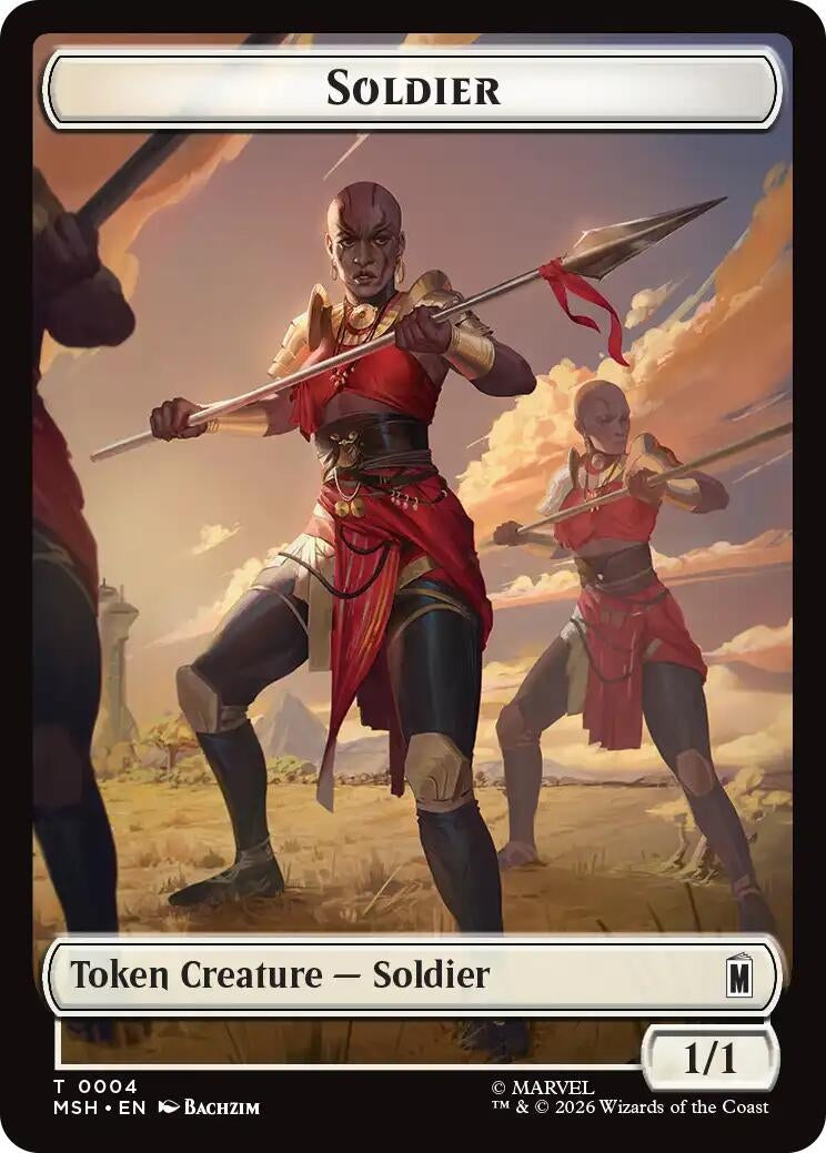 Soldier // Insect Double-Sided Token (004/012) (MSH)