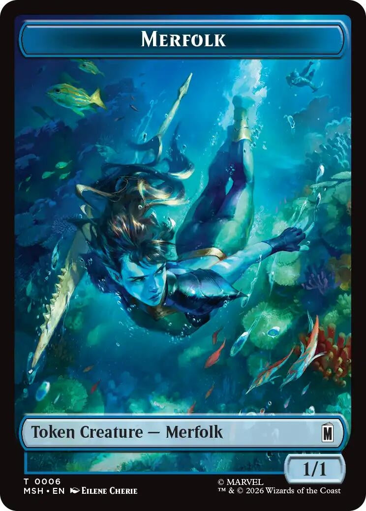 Merfolk // Doombot Double-Sided Token (006/018) (MSH)