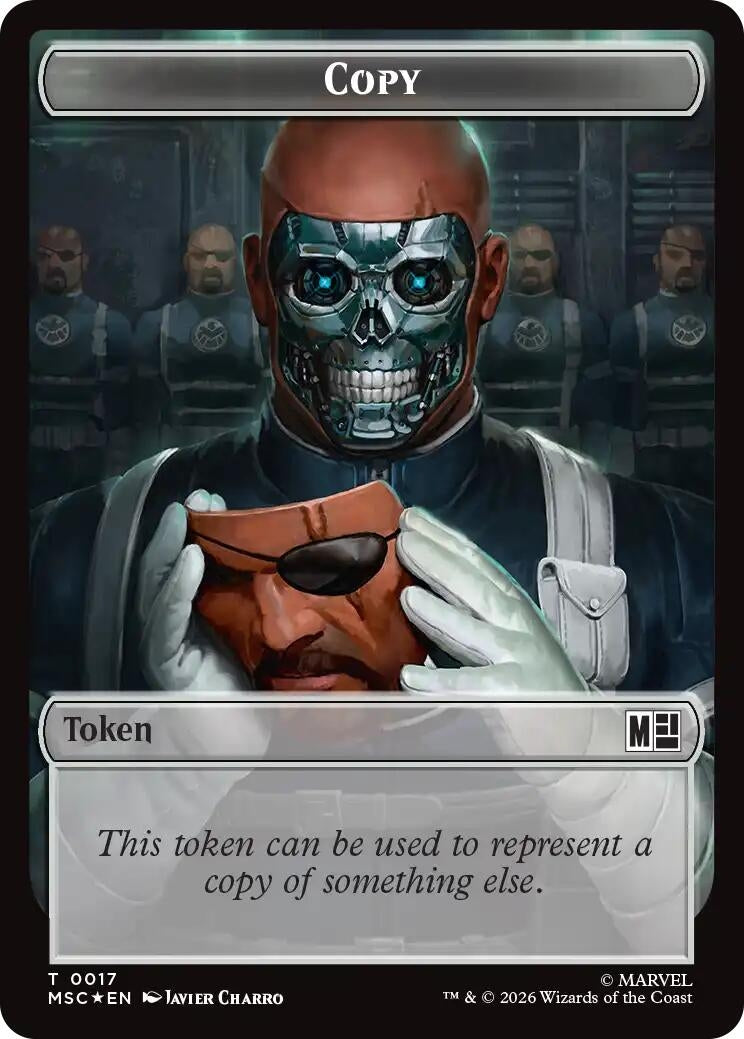 Copy (0017) // Ape Villain (0026) Double-Sided Token (Surge Foil) (17 // 26) (MSC)