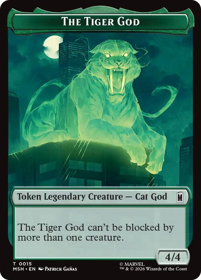 The Tiger God // Sturdy Shield Double-Sided Token (015/021) (MSH)