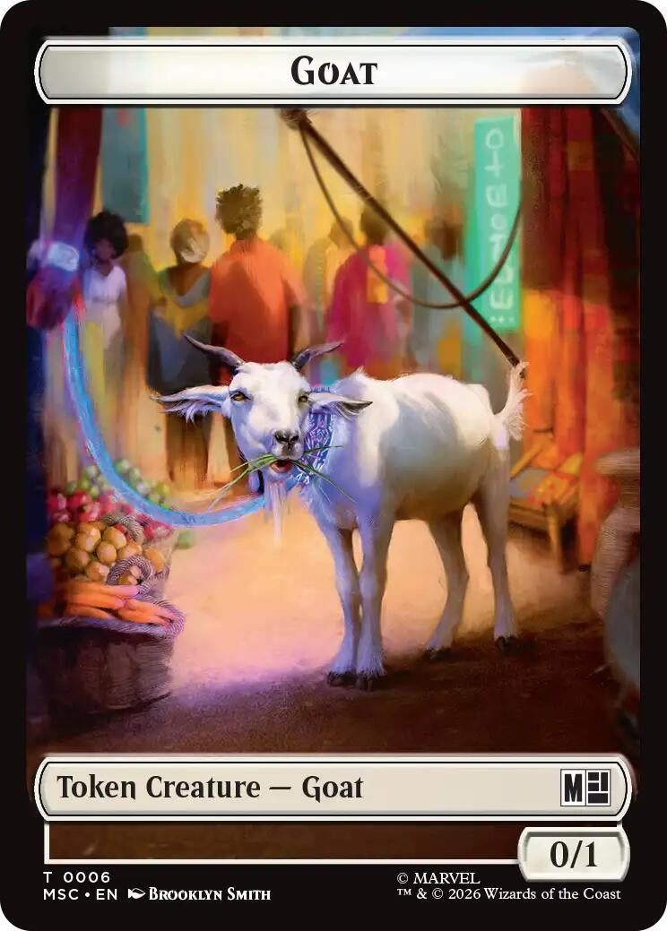 Goat // Construct Double-Sided Token (6 // 14) (MSC)