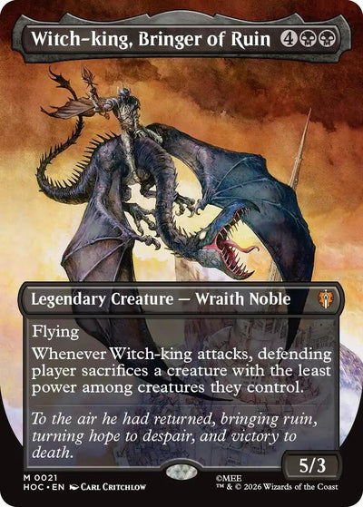 Witch-king, Bringer of Ruin (Borderless) (21) (HOC)