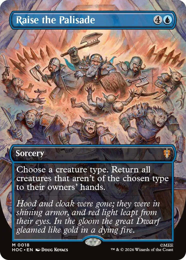 Raise the Palisade (Borderless) (18) (HOC)