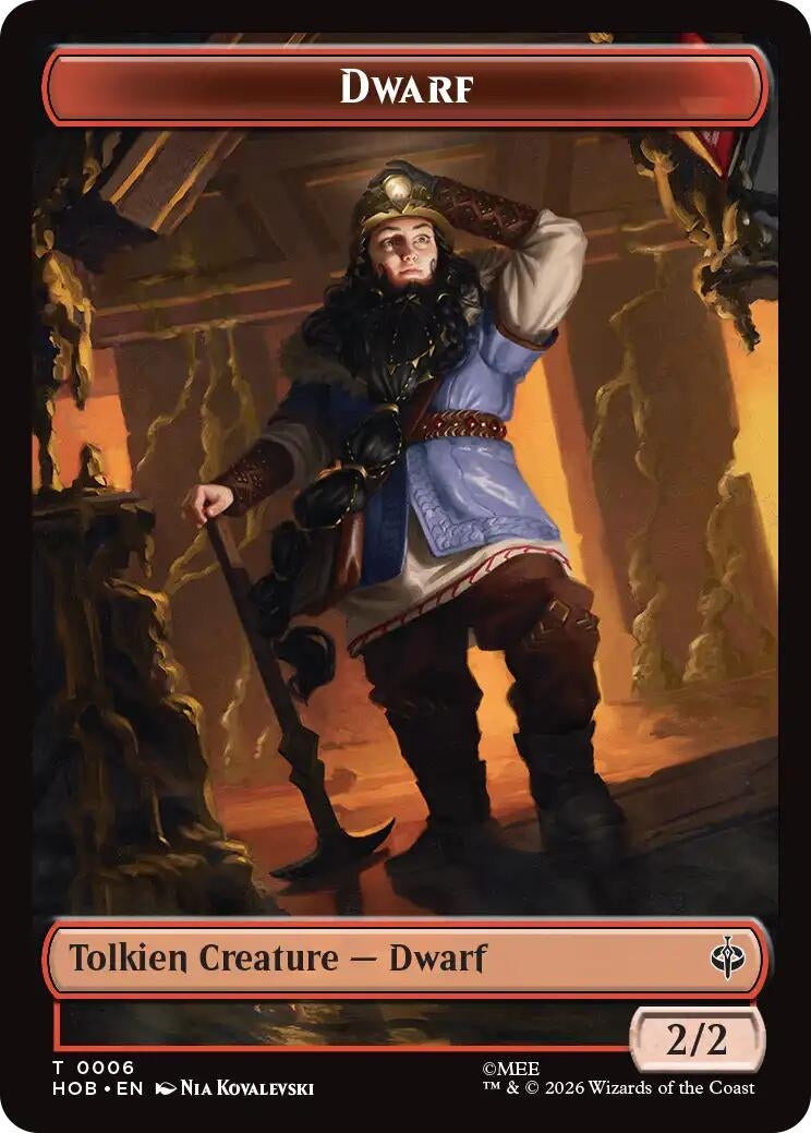 Dwarf // Enduring Story Double-Sided Token (6 // 14) (HOB)
