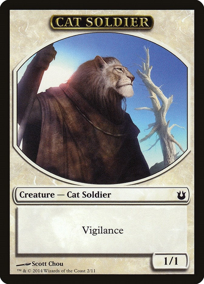 Cat Soldier Token (2) (BNG)