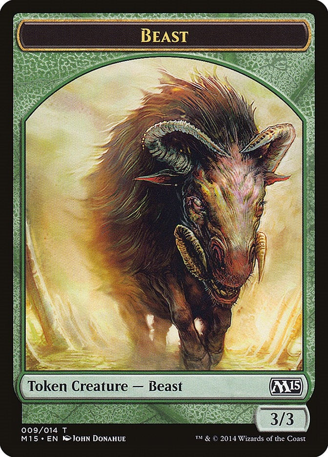 Beast Token (Green) (9) (M15)